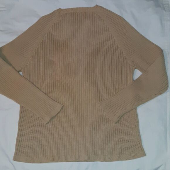 Timberland Small Wheat Tan Colored Cotton Sweater‎ - Picture 4 of 5